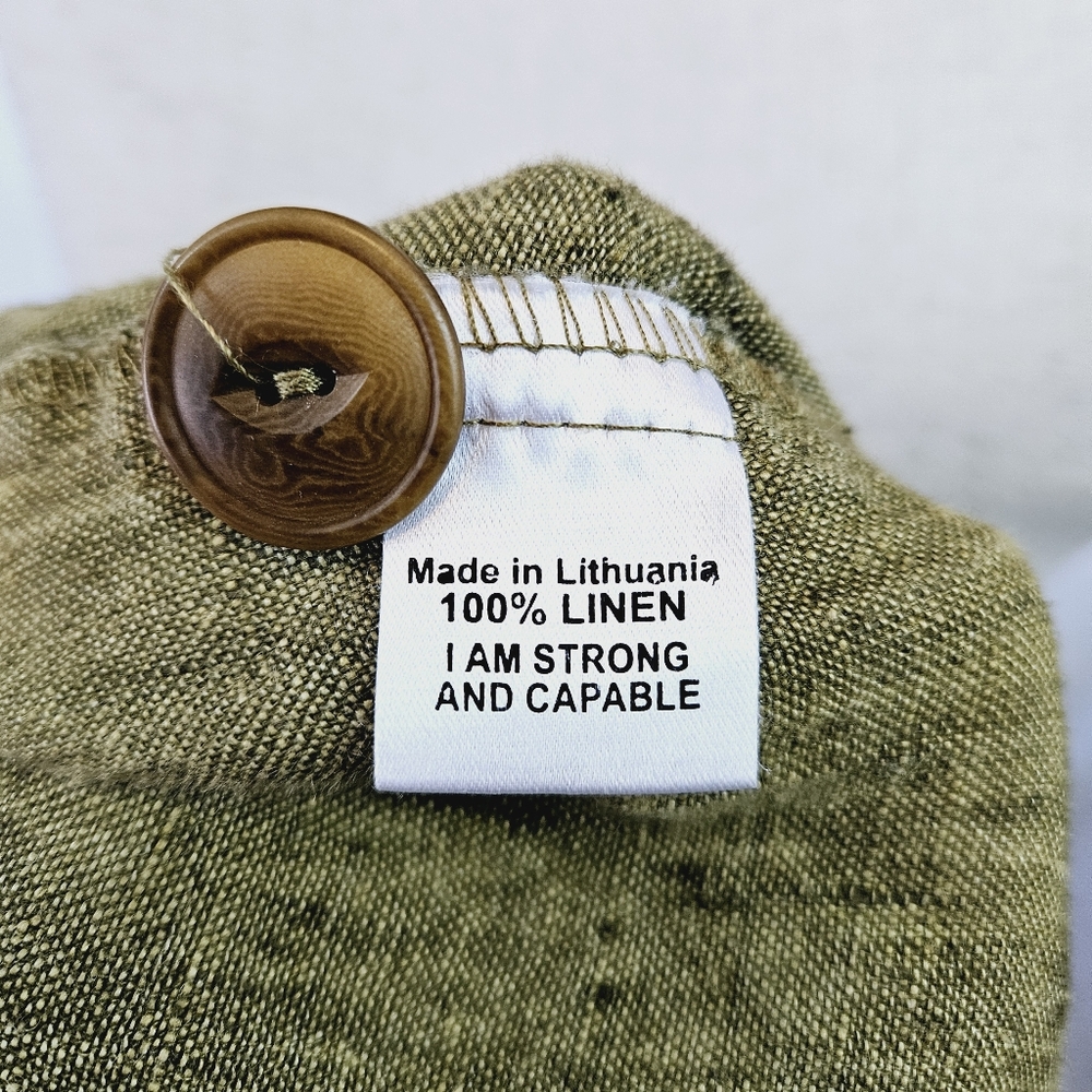 Flax Linen Button Jacket Size Medium - image 7
